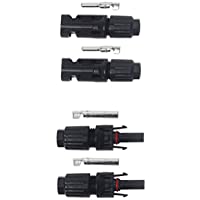 Los mejores  - Cable PV para panel solar con doble aislamiento- de 4 mm²- 6 mm²- 10 mm²- 1800 V- de calidad- negro y rojo- nominal CC…